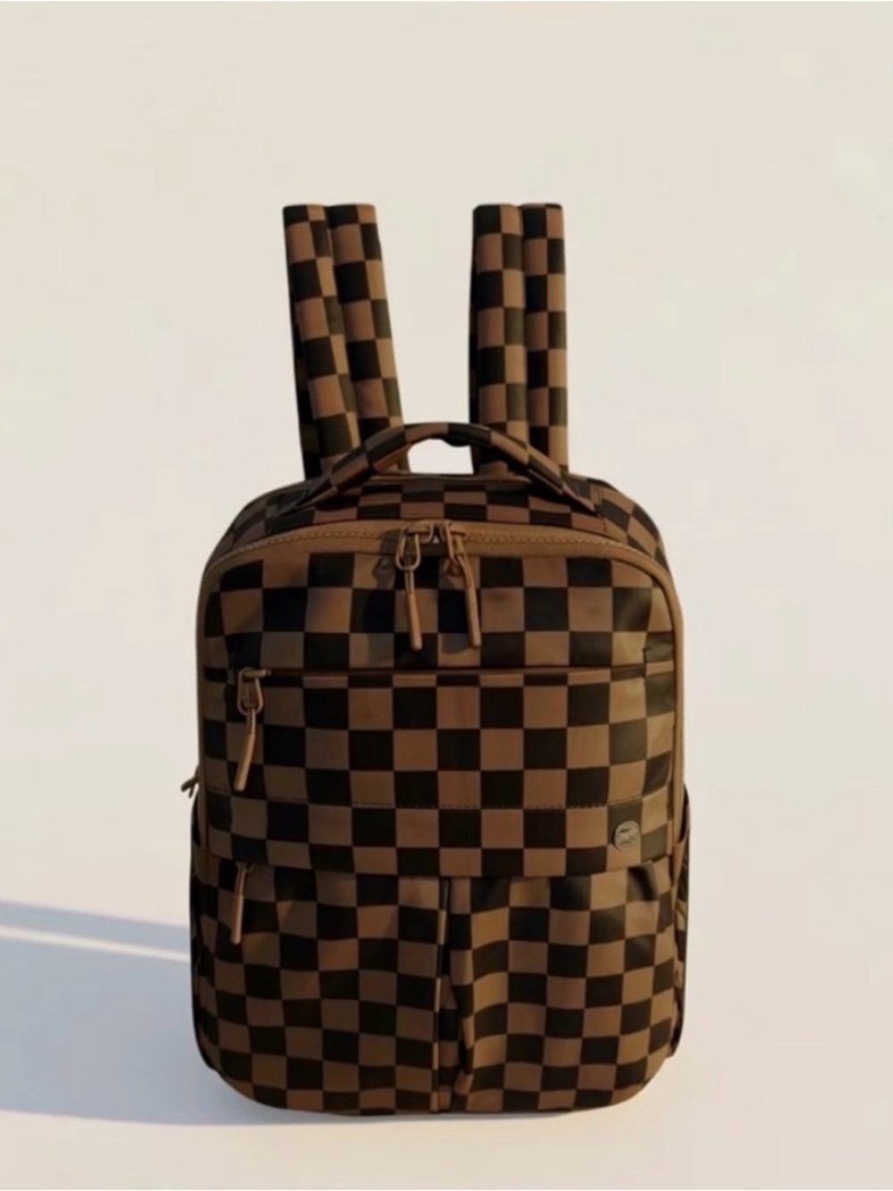Iris mini backpack chestnut checkered
